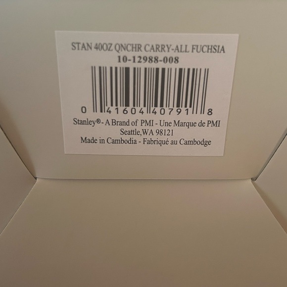 Stanley 40 oz Quencher Carry-All in Pink Fuchsia New in Box SOLD OUT - Picture 6 of 9